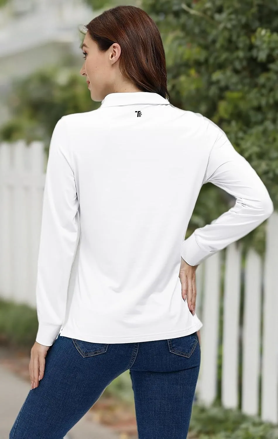 AIRIKE Golf Polo Shirts for Women Long Sleeve Colourful Quick-Dry Workwear & Activewear-Womens Athletic Apparel