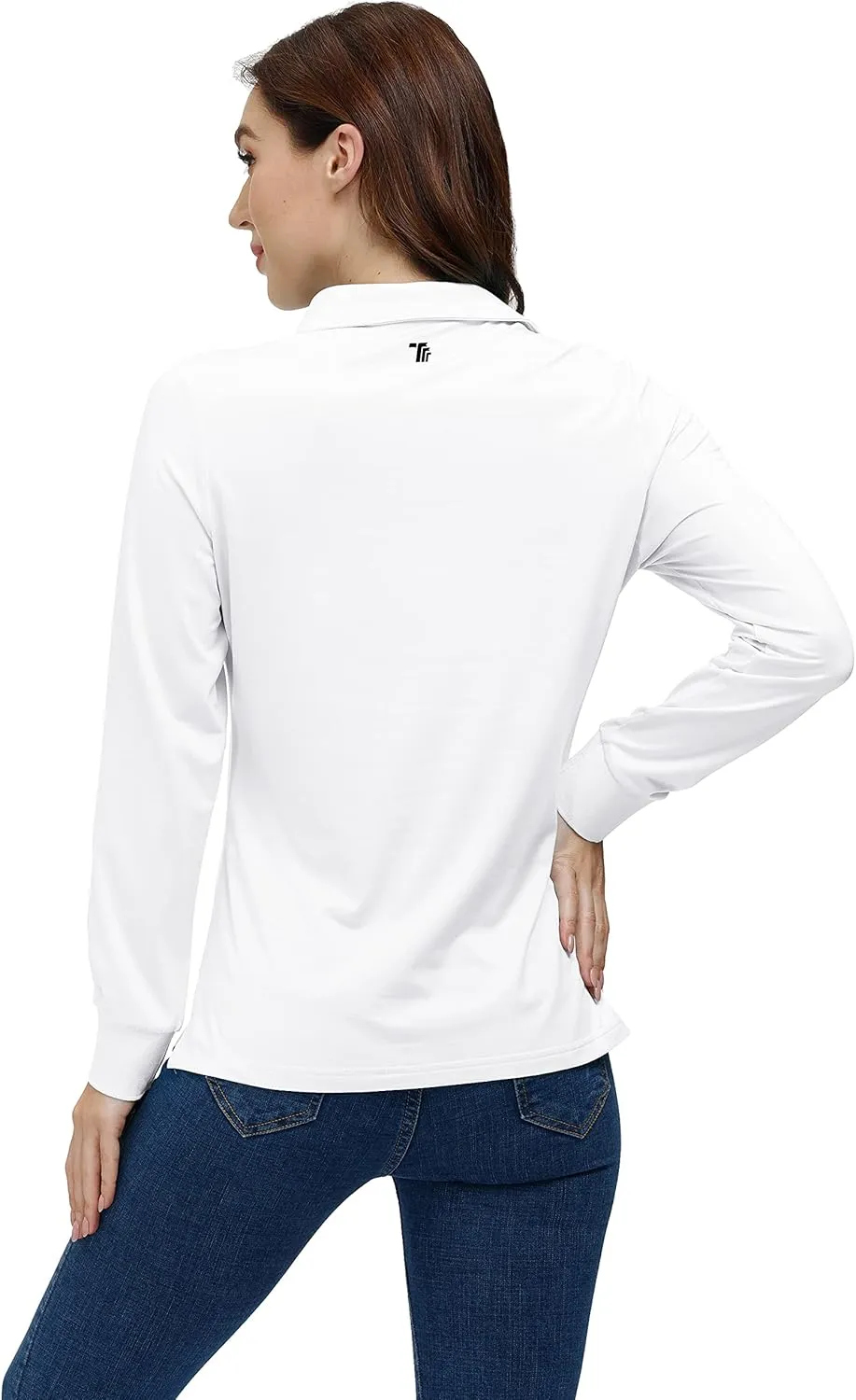 AIRIKE Golf Polo Shirts for Women Long Sleeve Colourful Quick-Dry Workwear & Activewear-Womens Athletic Apparel