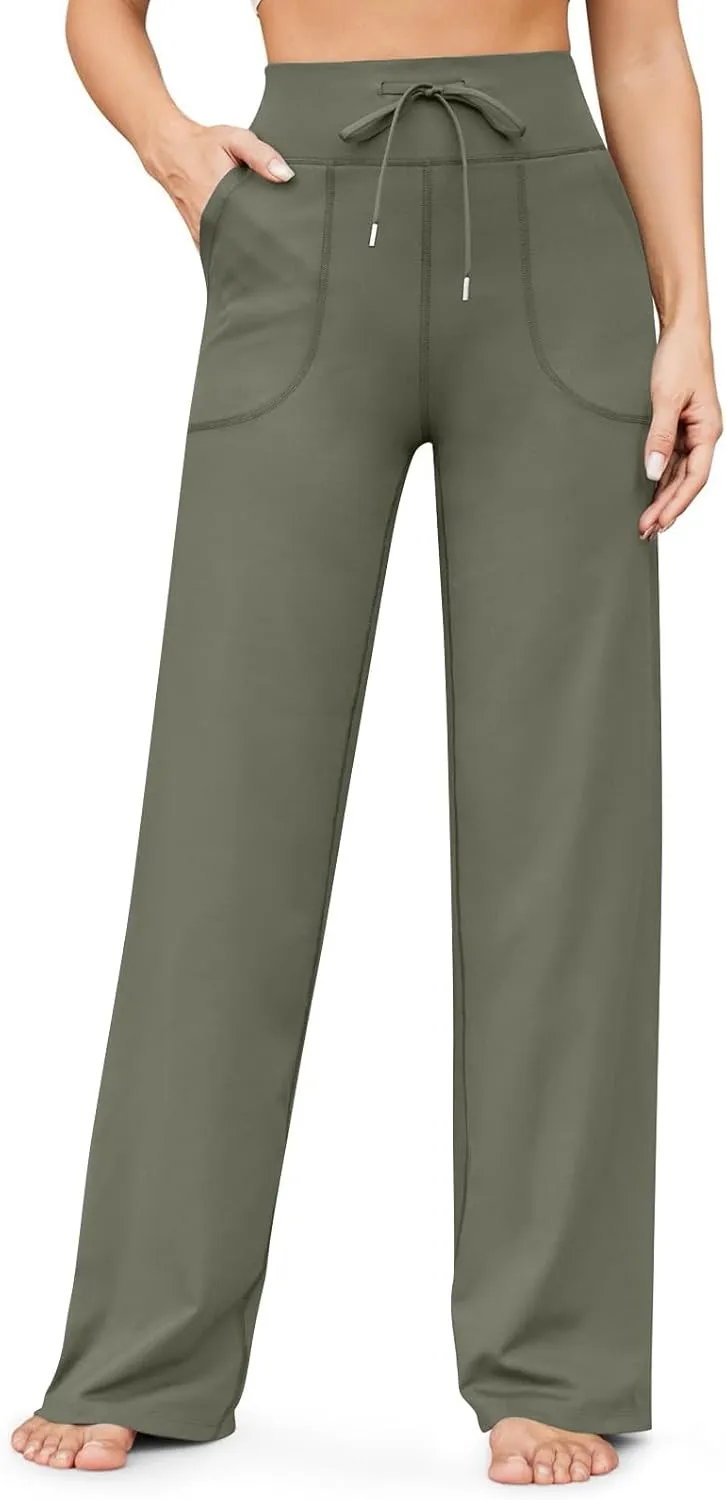 Bootcut Dress Pants Women Tummy Control High Waisted Work Trousers Business Casual Comfy Stretchy Flared Yoga Pants