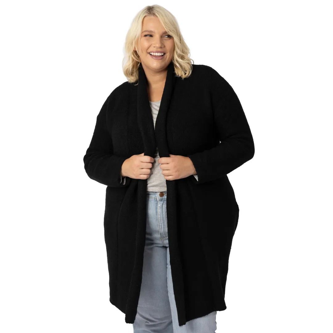 Chloe Chunky Cardigan Sweater | Black