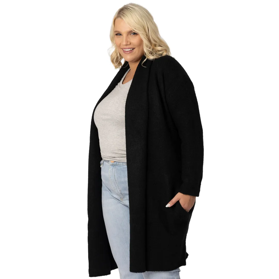 Chloe Chunky Cardigan Sweater | Black
