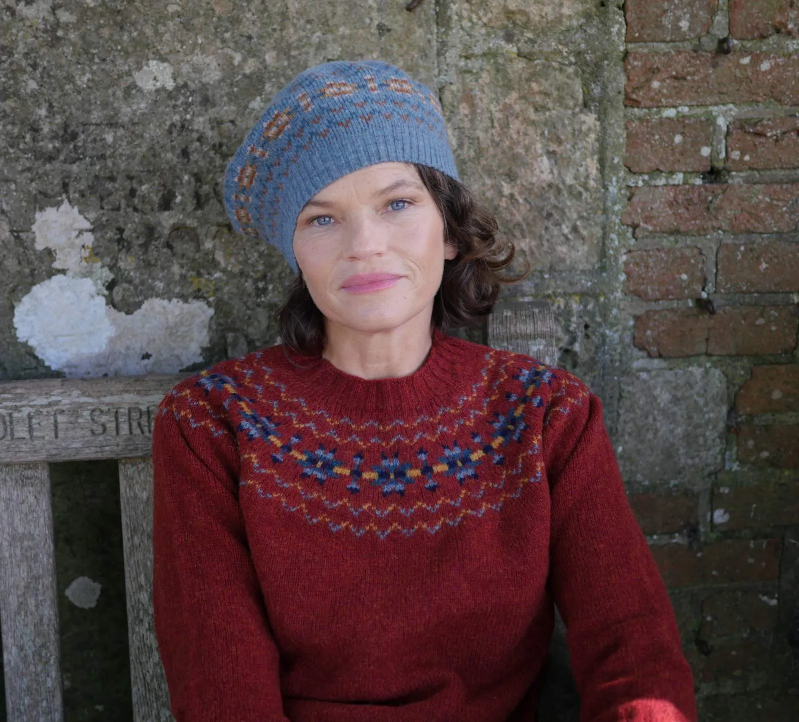 Fair Isle Beret - Teal