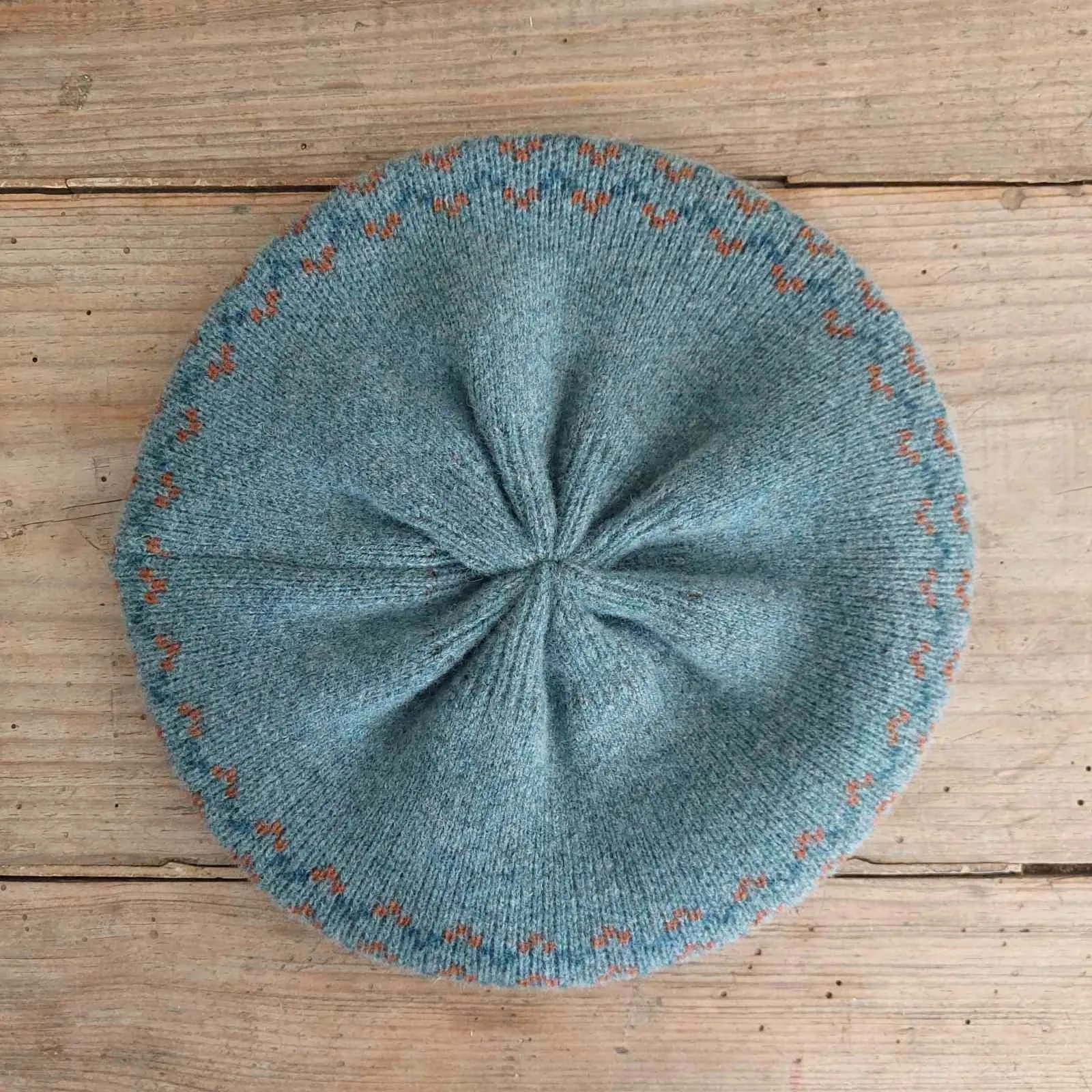 Fair Isle Beret - Teal