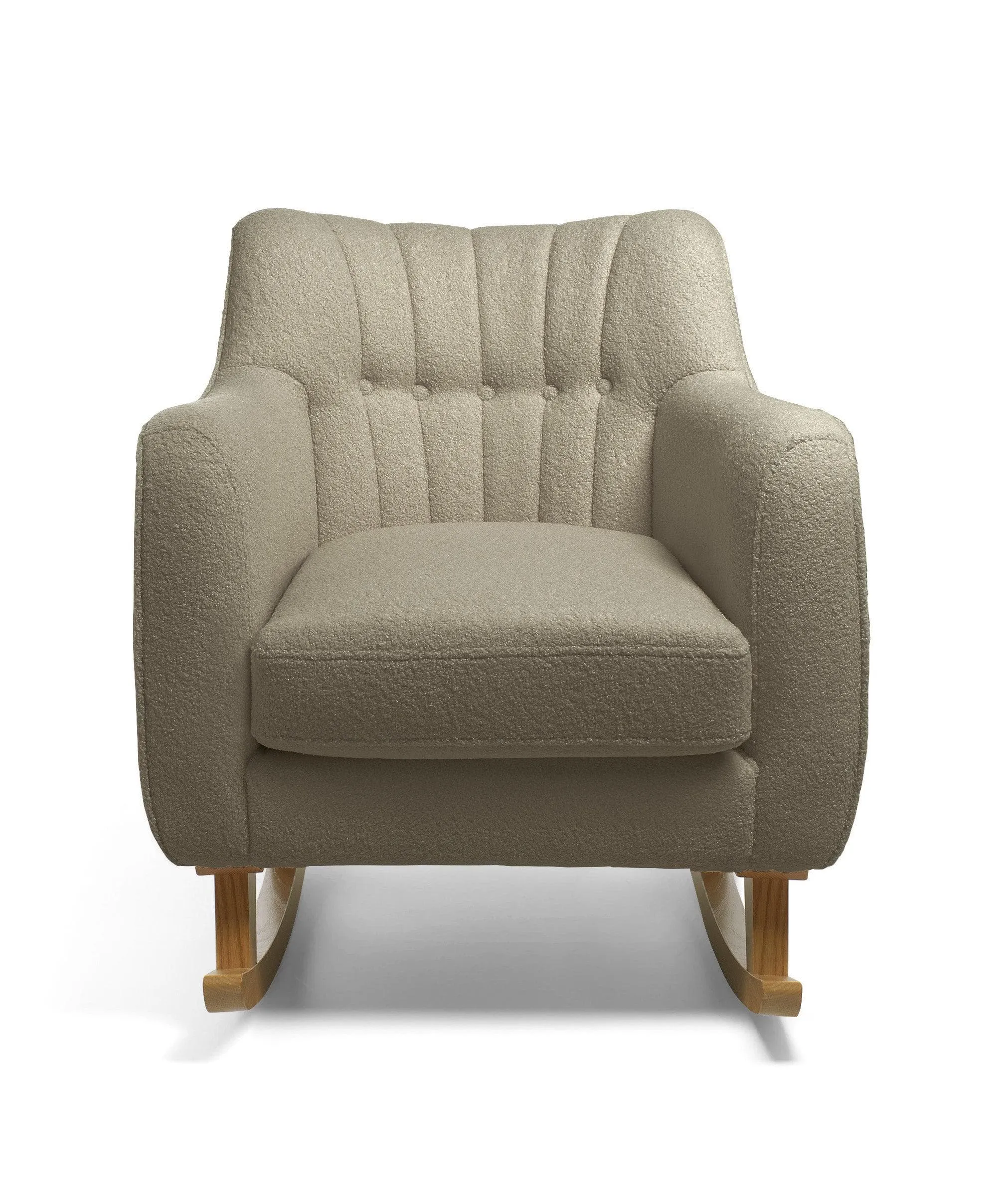 Hilston Nursing Chair & Footstool Set - Mink Boucle