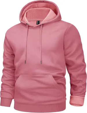 MAGCOMSEN Men's Active Hoodies Fleece Lined Sweatshirts Casual Athletic Workout Pullover With Kangaroo Pocket