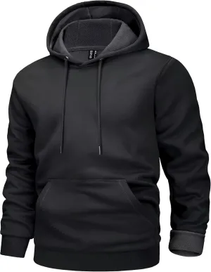 MAGCOMSEN Men's Active Hoodies Fleece Lined Sweatshirts Casual Athletic Workout Pullover With Kangaroo Pocket