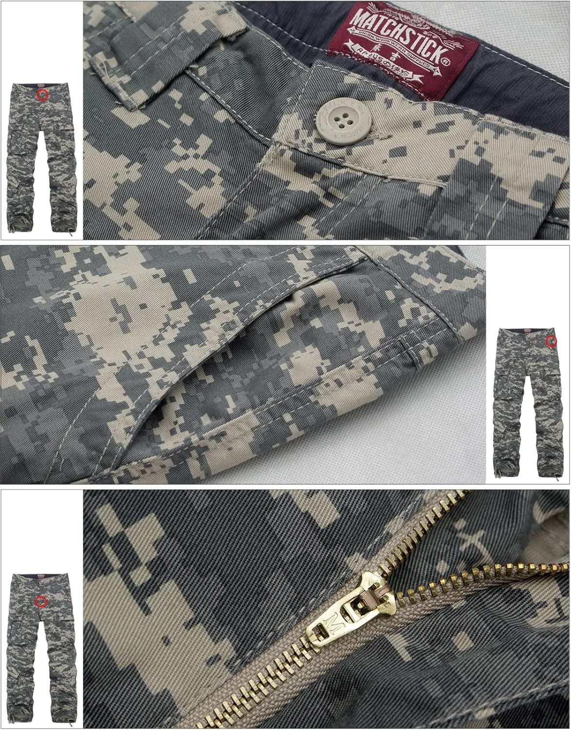 Match Men's Wild Camouflage Cargo Pants
