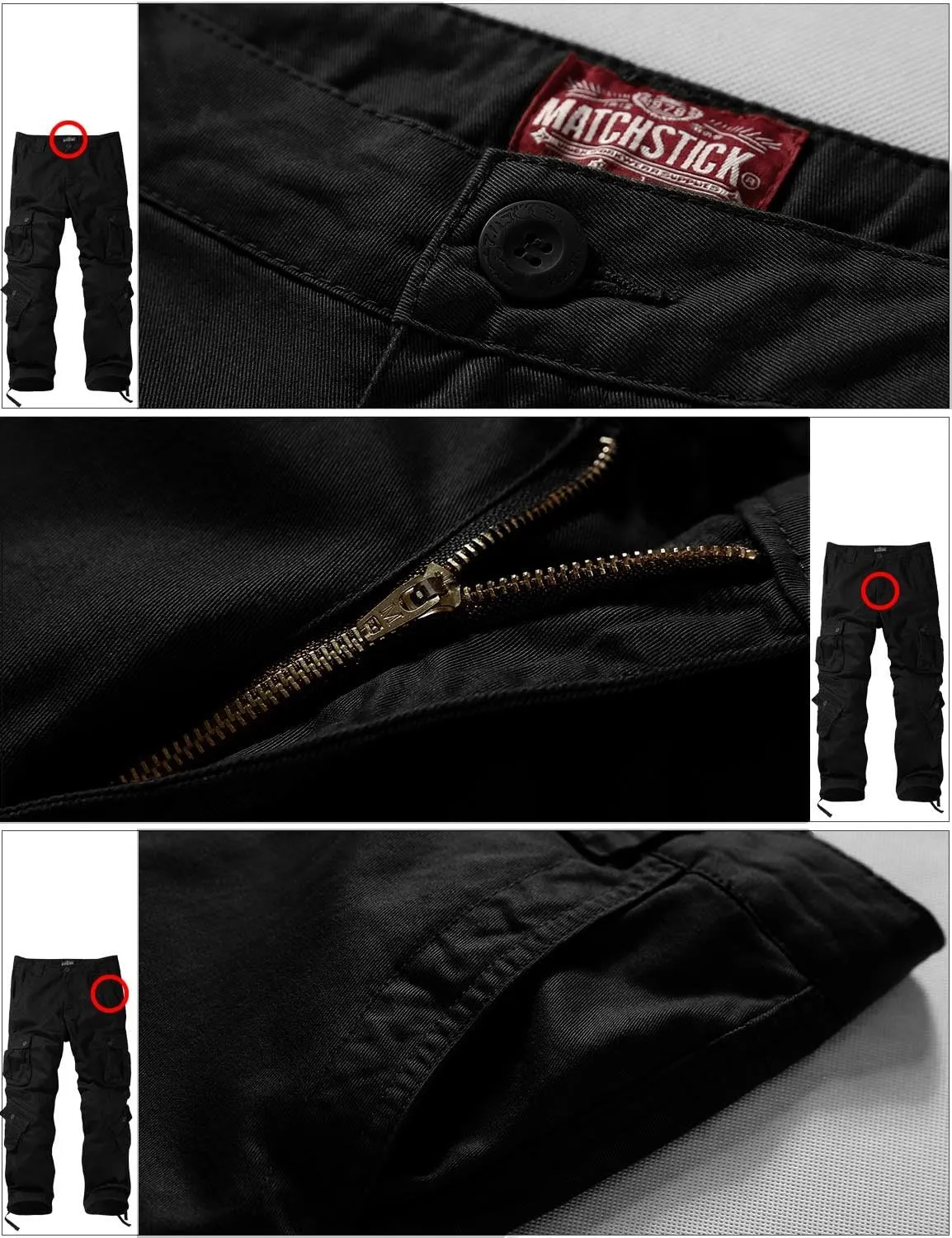 Match Men's Wild Camouflage Cargo Pants