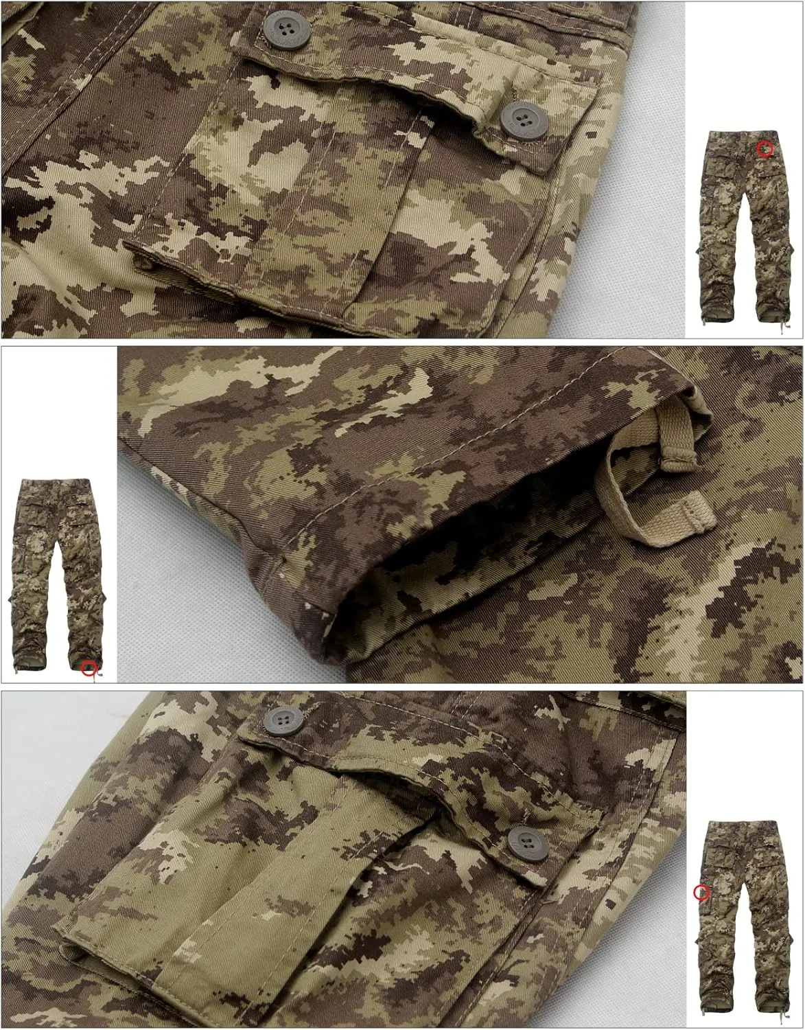 Match Men's Wild Camouflage Cargo Pants