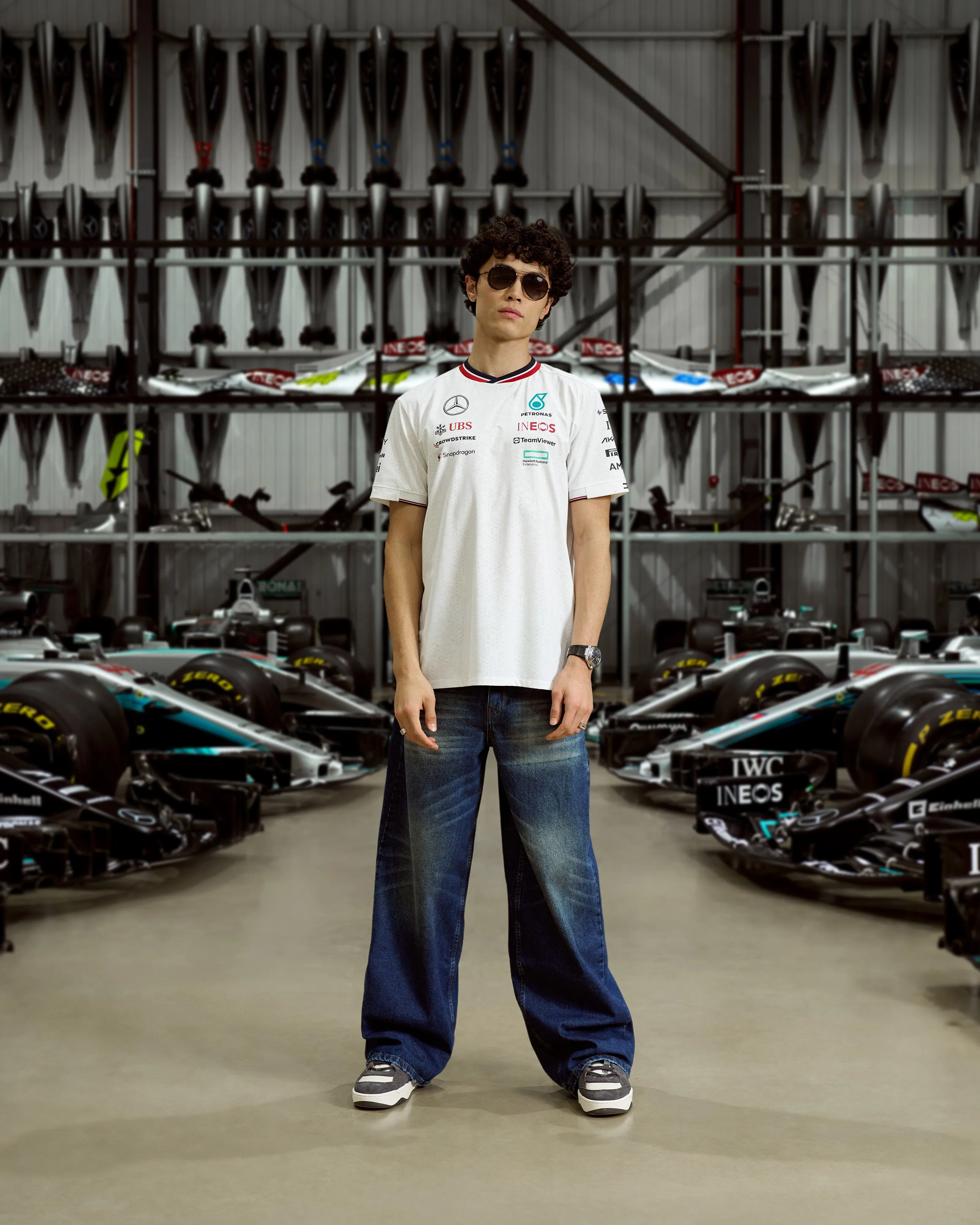 Mens 2024 Team Driver Tee White