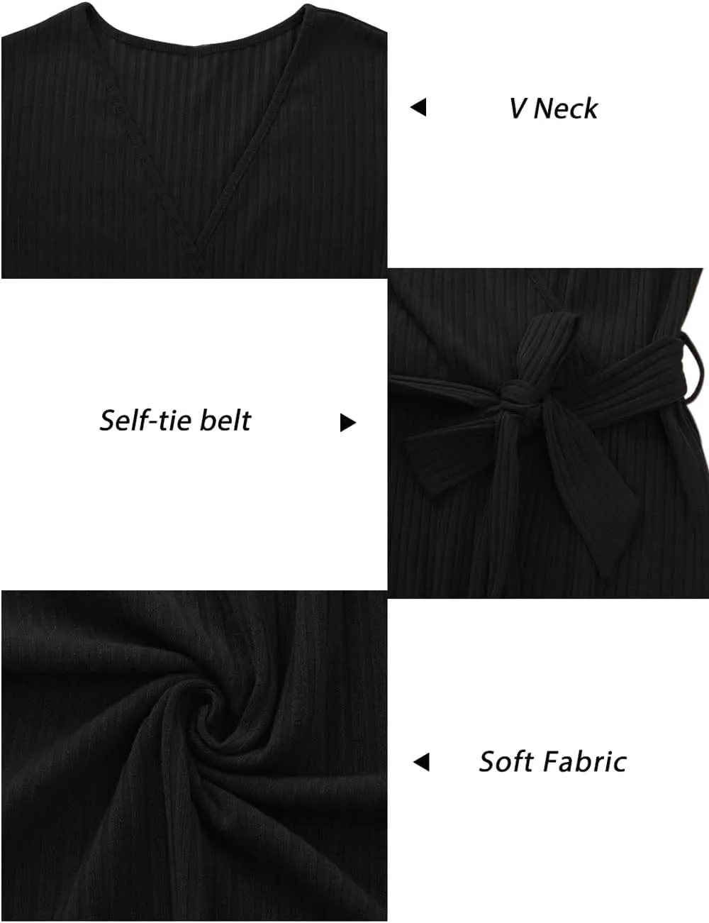 Newshows Womens 2024 Fall Sweater Dress Long Sleeve Business Casual Outfits V Neck Ribbed Knit Belt Trendy with Pockets