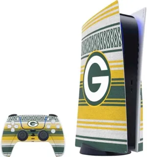 Skinit Decal Gaming Skin Compatible with PS5 Bundle - Officially Licensed NFL Green Bay Packers Trailblazer Design