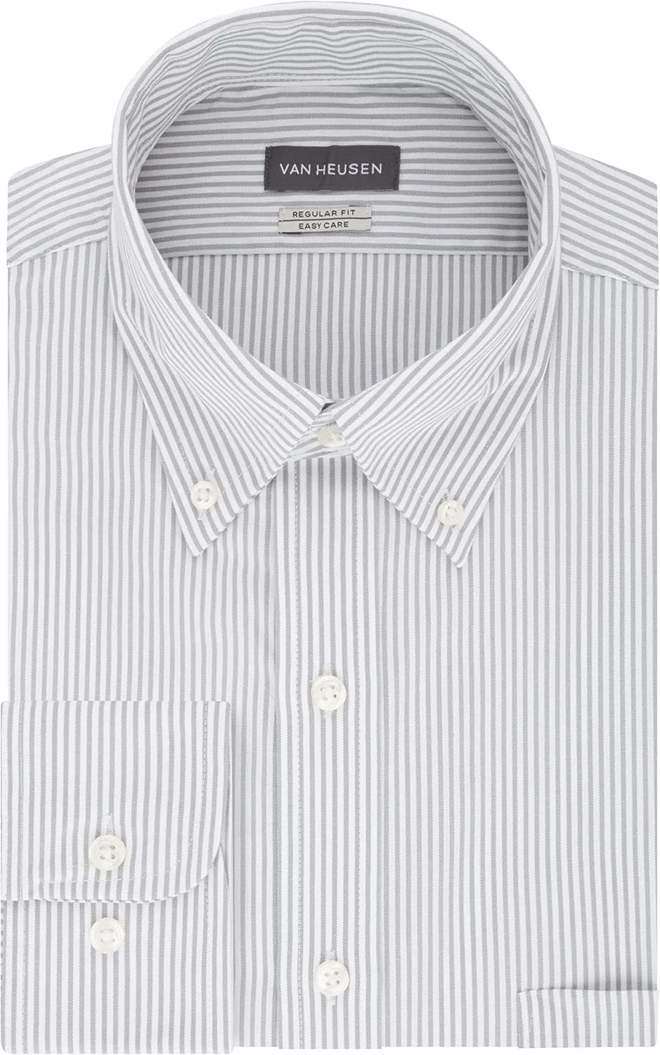 Van Heusen Men's Regular Fit Pinpoint Stripe Dress Shirt - Amazon Exclusive