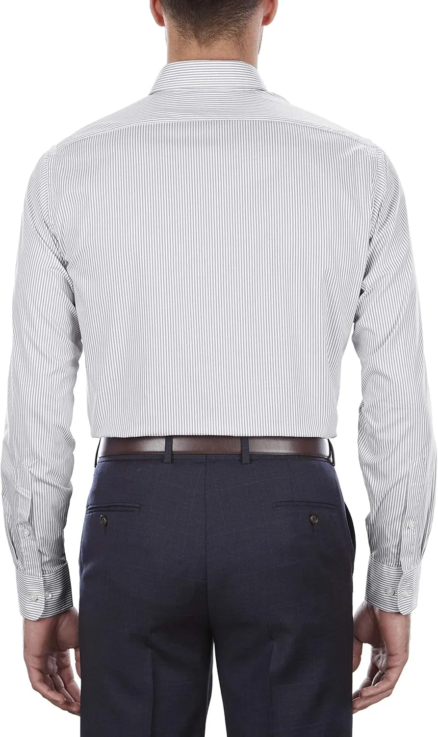 Van Heusen Men's Regular Fit Pinpoint Stripe Dress Shirt - Amazon Exclusive