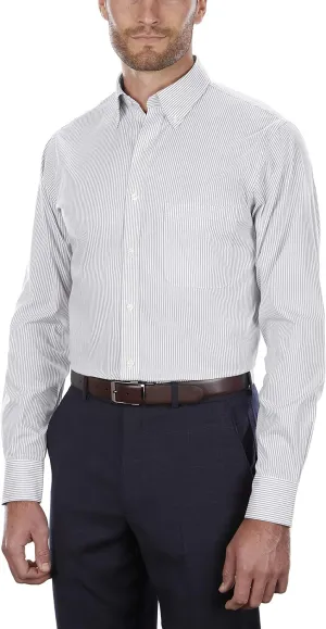 Van Heusen Men's Regular Fit Pinpoint Stripe Dress Shirt - Amazon Exclusive