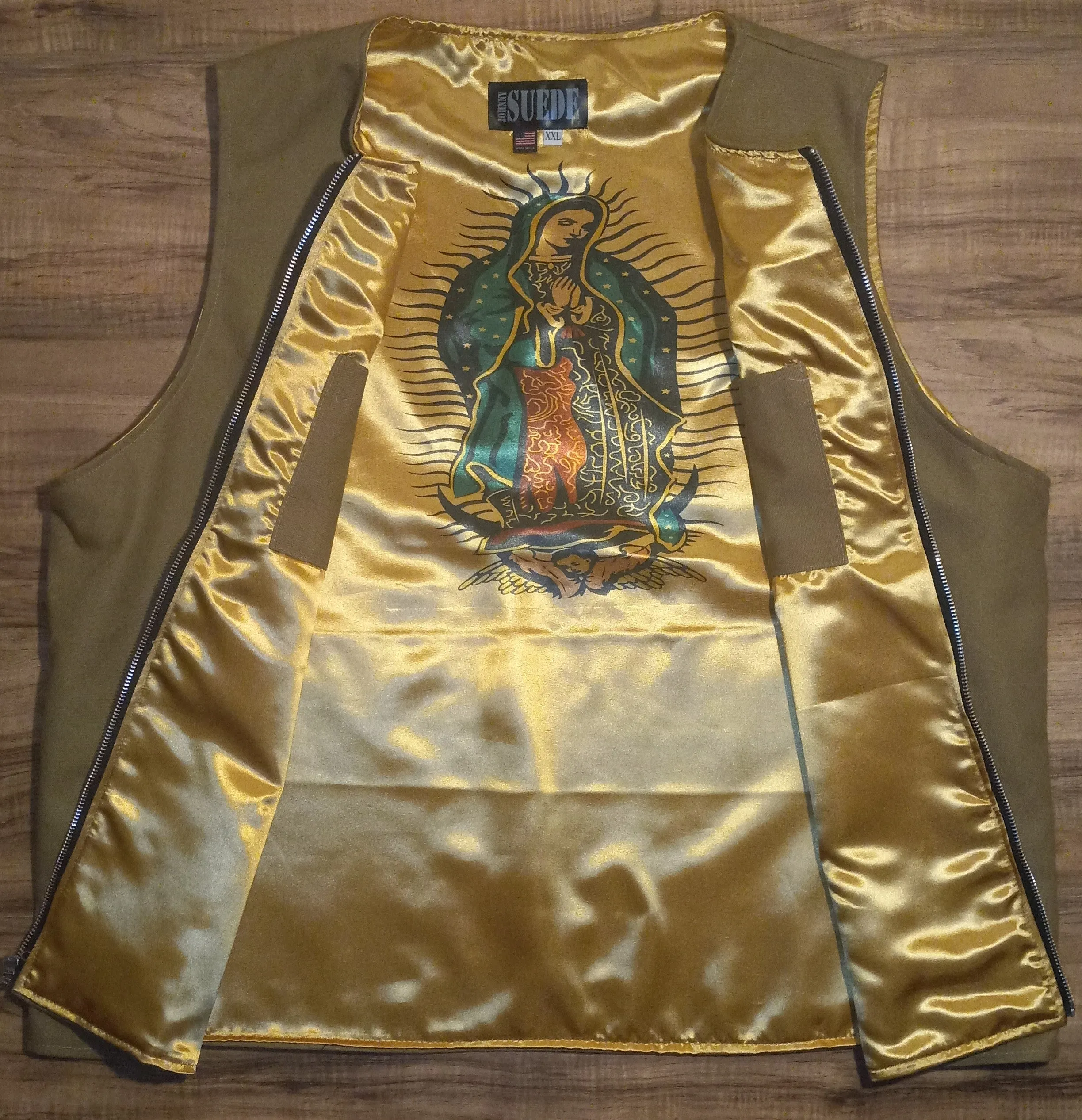 VEST - tan gold guadalupe